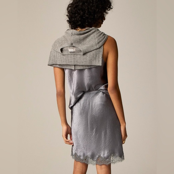 JCREW Gwen Lace Trim Slip Skirt NWT - Picture 7 of 9